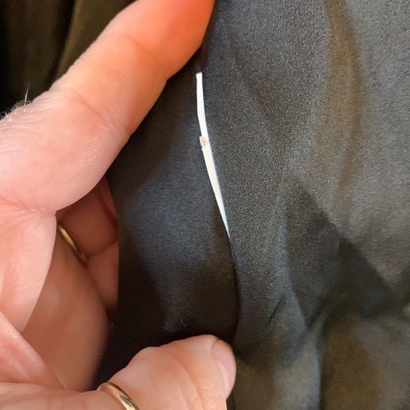 Zara Woman Faux Sheep Fur Black Coat with Faux Leather Accordion Trim XL - Picture 6 of 8